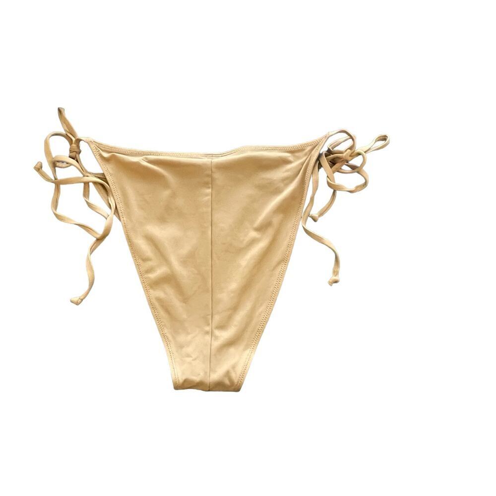 New SKIMS ~ Recycled Signature Swim Low Rise Tie Bottoms Size XL OCHRE - Picture 5 of 6